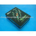 rectangular double lids CD tin box